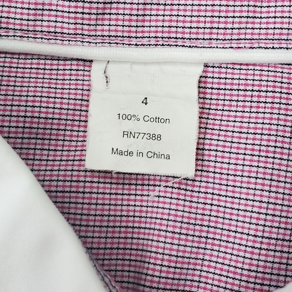 Donating Soon!  J. Crew Peter Pan Colared Shirt, Size 4 - Picture 5 of 6